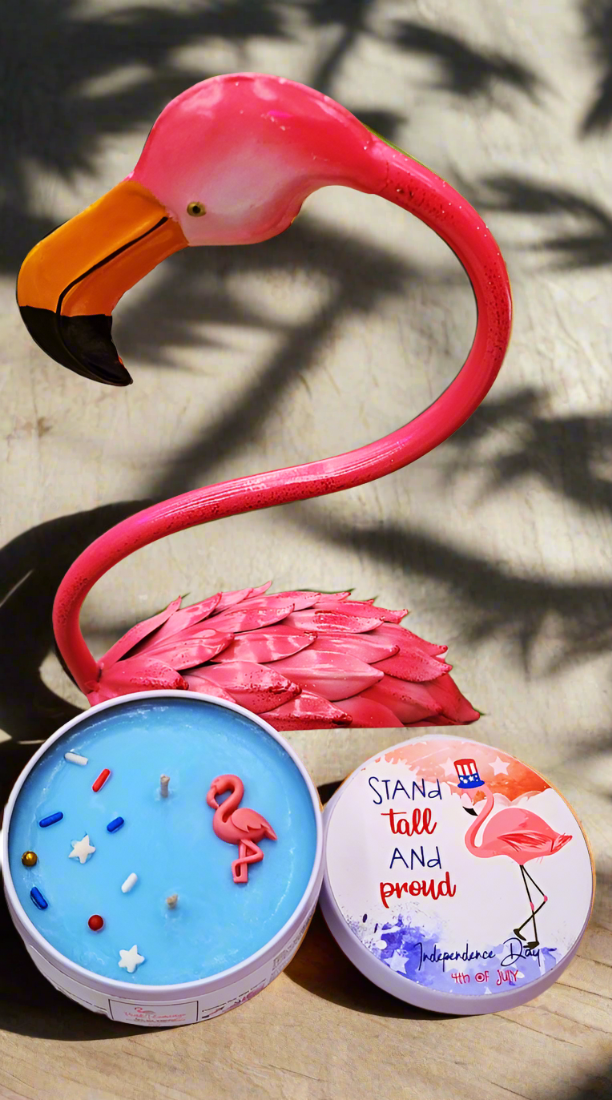 Stand tall and Proud, Fourth of July Special Edition | Happy Candle - PinkFlamingoCandle