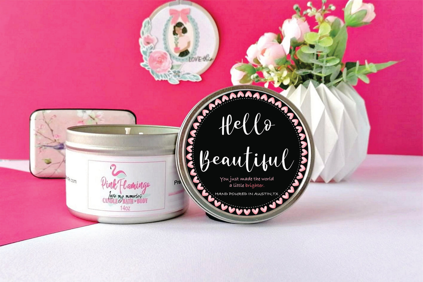 elegant self care candle home decor