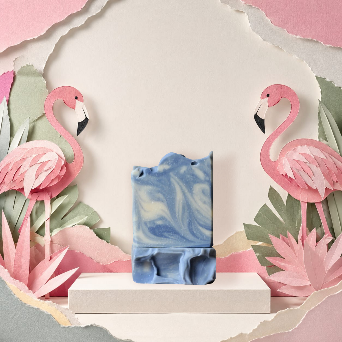 Handcrafted mascuilne goat milk soap made with nourishing goat milk by Pink Flamingo Candle.