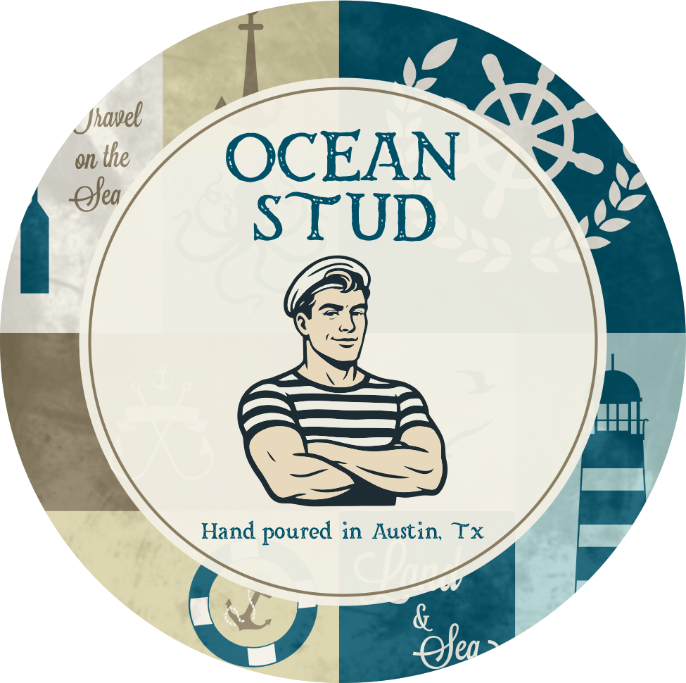 Ocean Stud | Man Cave Candle. NEW CANDLE!! - PinkFlamingoCandle