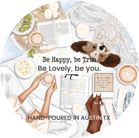 luxury soy candle inspirational quote aesthetic candle