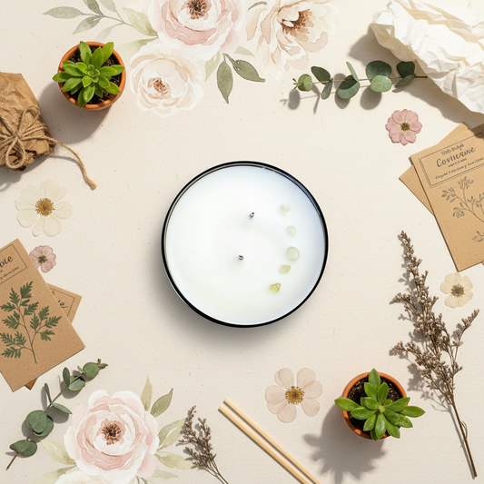 elegant handcrafted scripture candle