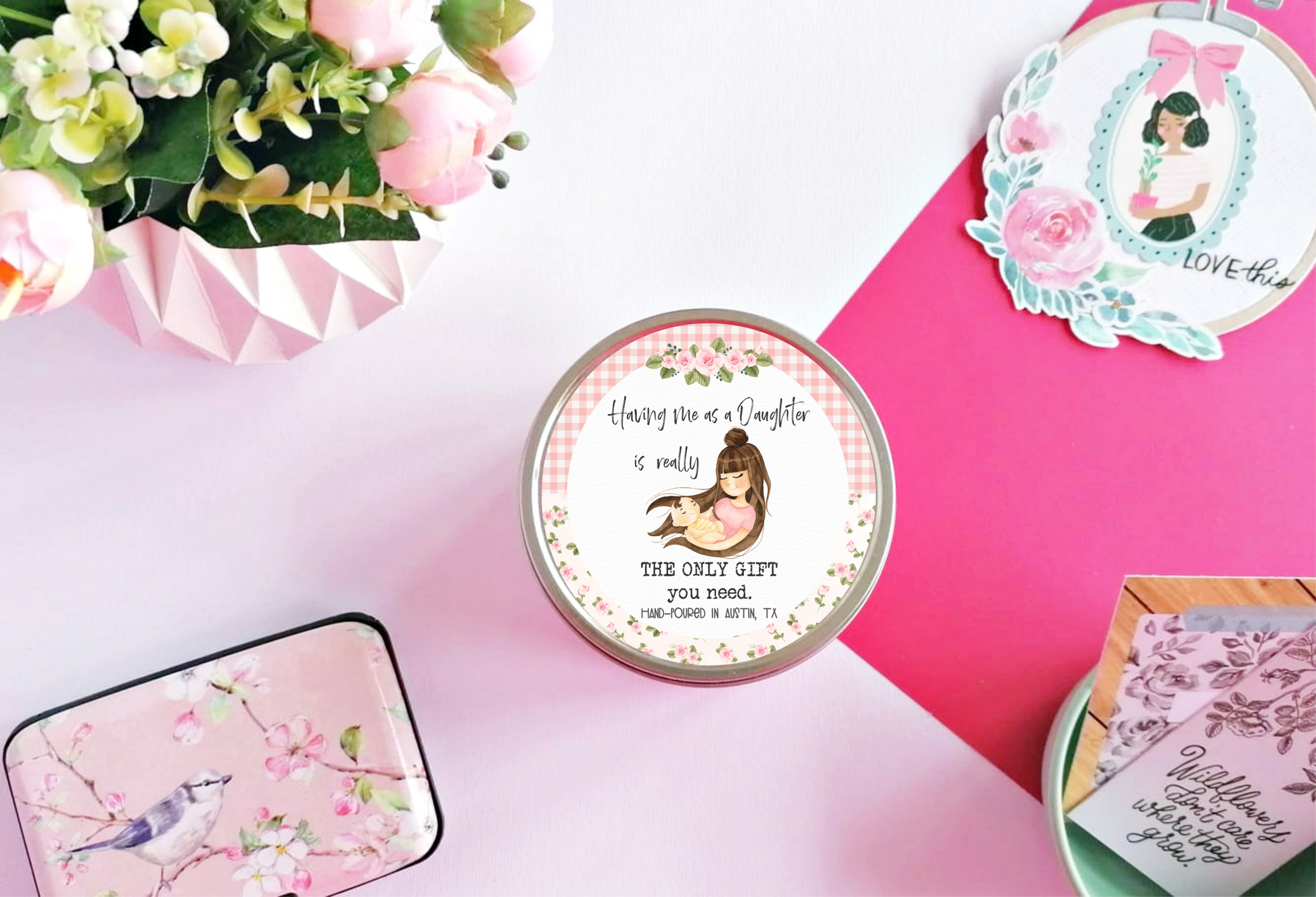 Mother's Day Gift For Mom from Daughter, Having Me As A Daughter Soy Candle, Sarcastic Mom Gift, Funny Gift For Mom, Mom Candle