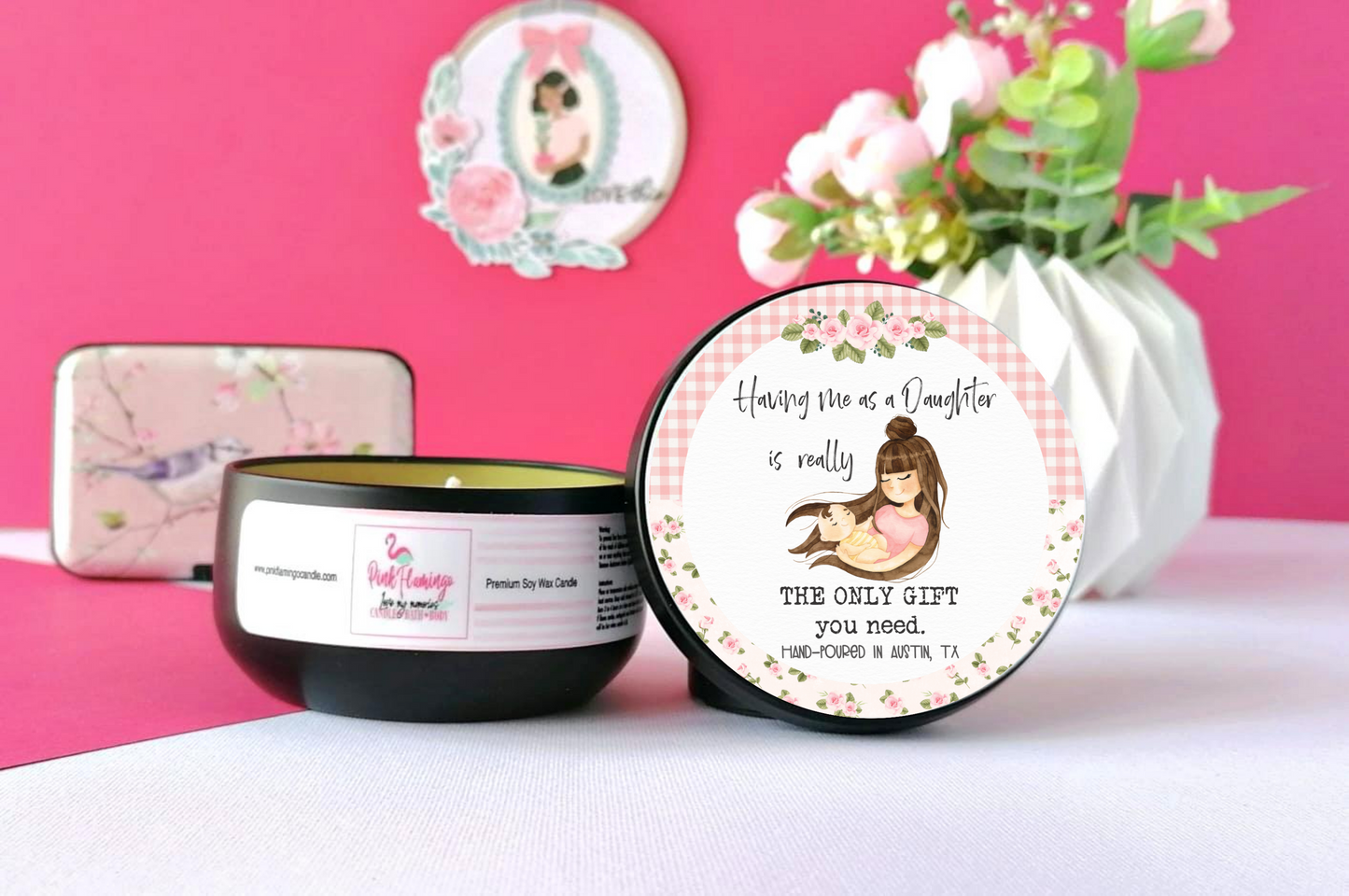 Mother's Day Gift For Mom from Daughter, Having Me As A Daughter Soy Candle, Sarcastic Mom Gift, Funny Gift For Mom, Mom Candle