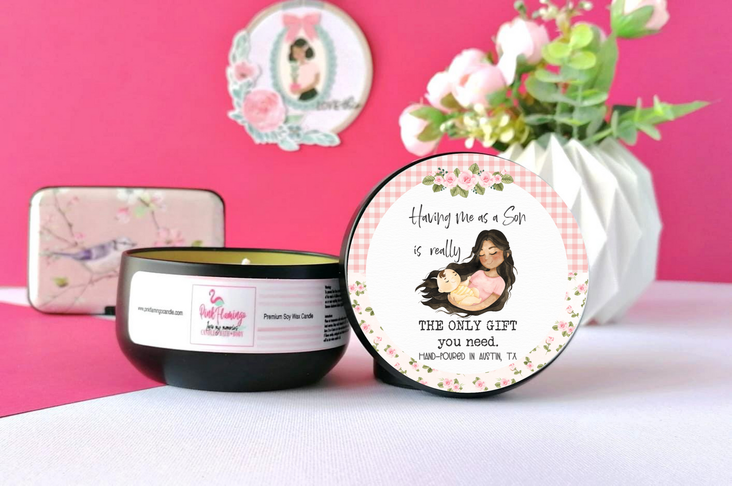 Mother's Day Gift For Mom from Daughter, Having Me As A Daughter Soy Candle, Sarcastic Mom Gift, Funny Gift For Mom, Mom Candle