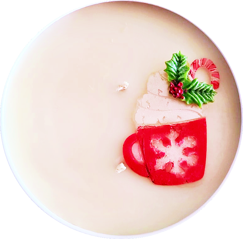 Peppermint & Mocha candle, Seasonal candle