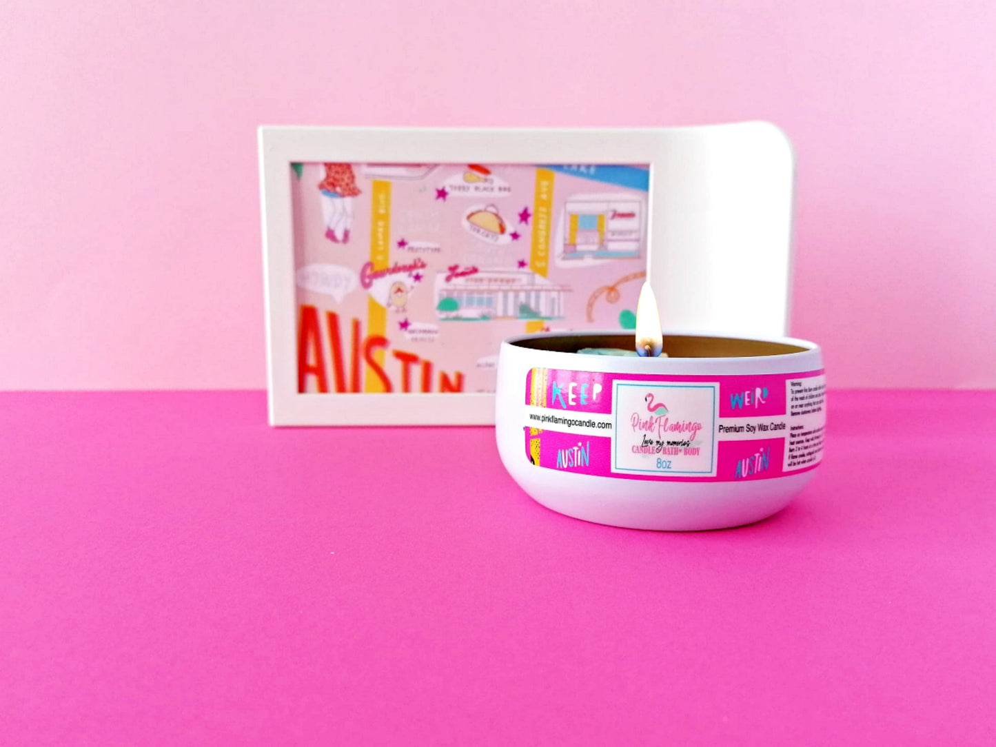 KEEP AUSTIN WEIRD SOY CANDLE UNIQUE GIFT