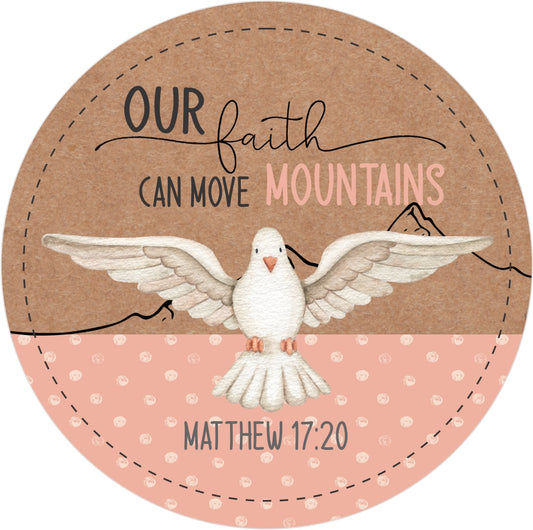 luxury soy candle featuring Matthew 17:20 Bible verse