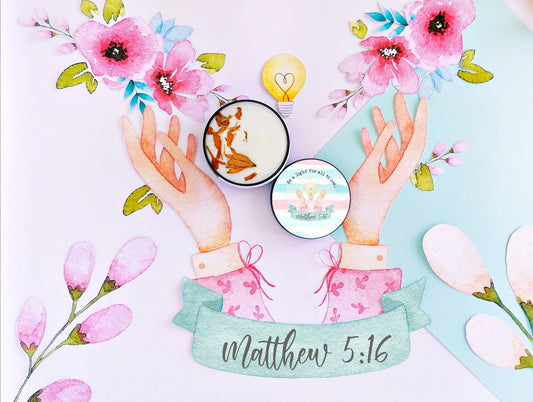 Matthew 5:16 Candle - Faith Collection Candle 8oz