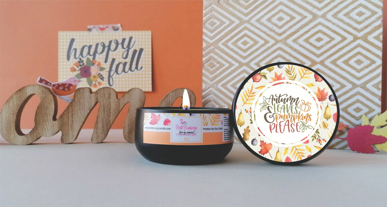 fall candles pumpkin 