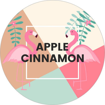 apple cinnamon seasonal candle pink flamingo cozy branding
autumn aesthetic candle warm bakery fragrance soy wax
luxury fall candle cozy sweater weather home vibe