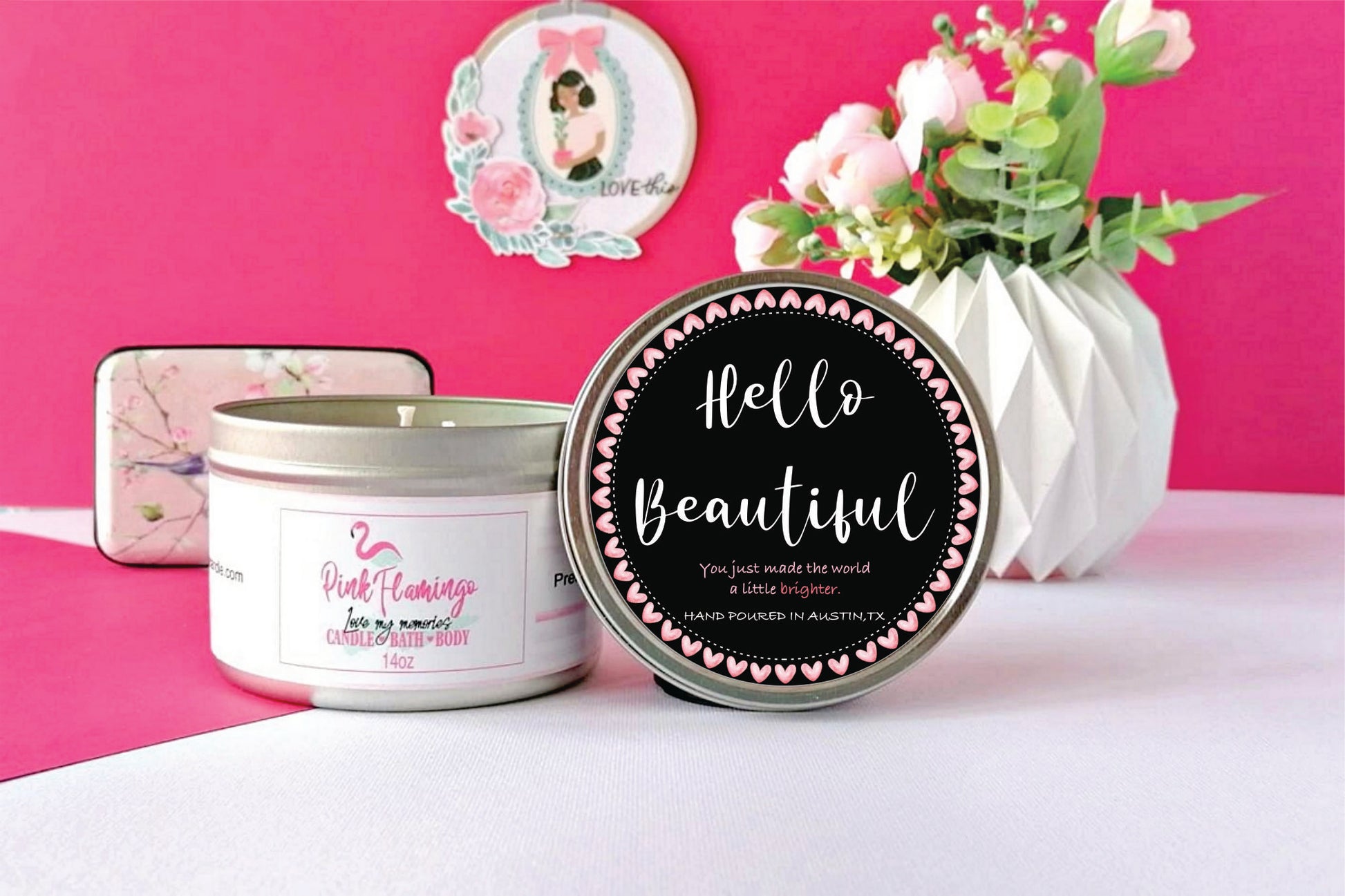 elegant self care candle home decor