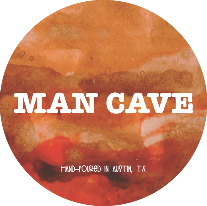 luxury man cave soy candle smoky masculine fragrance