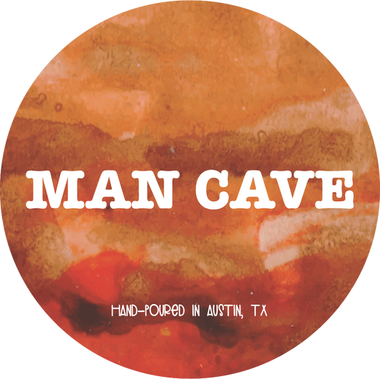 luxury man cave soy candle smoky masculine fragrance