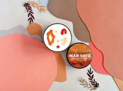 Man cave Candle, Smoke scent & Palo Santo