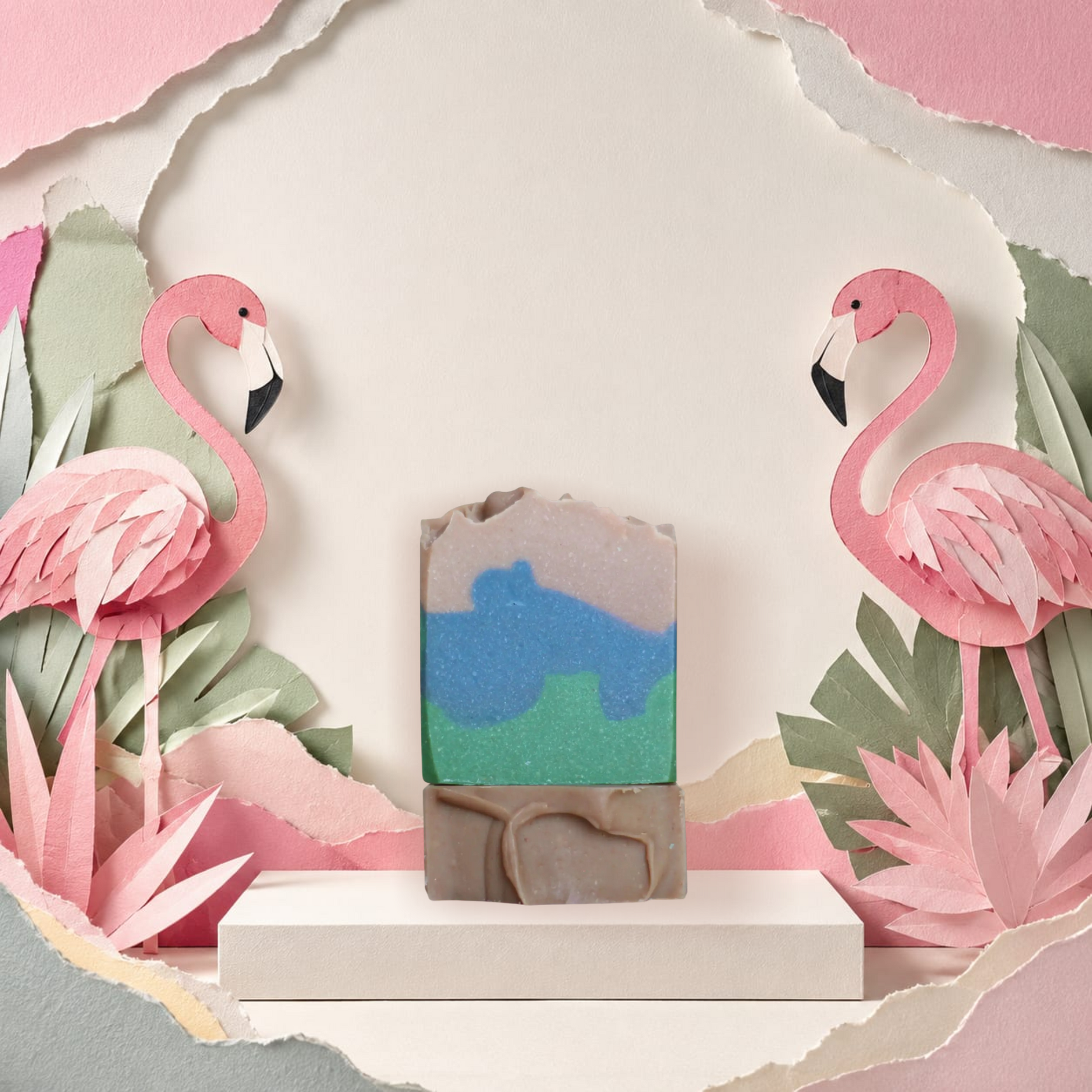 Handcrafted Masculine, fresh goat milk soap made with nourishing goat milk by Pink Flamingo Candle.