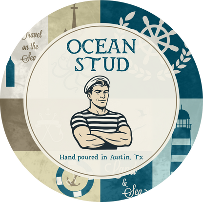 Ocean Stud | Man Cave Candle. NEW CANDLE!! - PinkFlamingoCandle