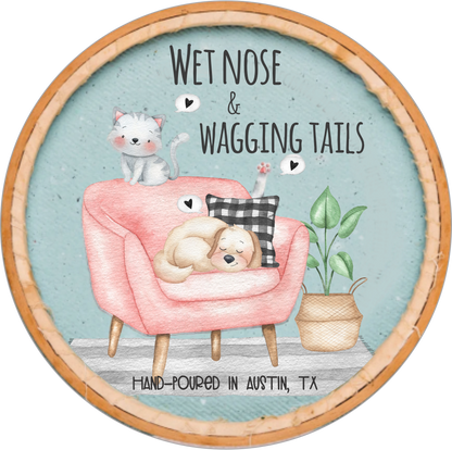 luxury pet lover soy candle Wet Nose & Wagging Tails