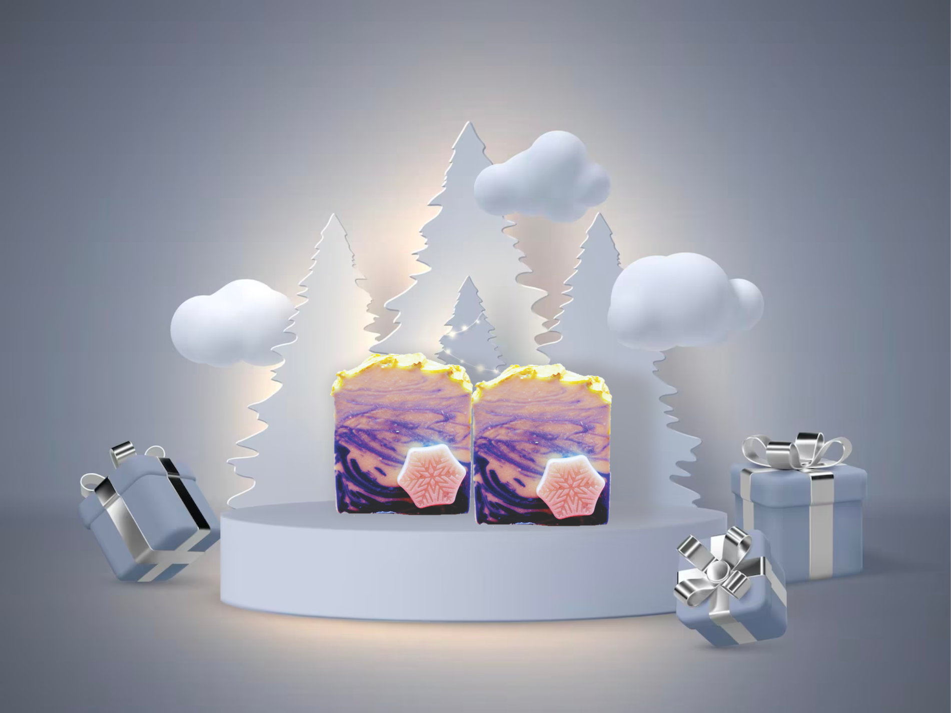 Oh Deer, It’s Winter Artisan Soap.NEW!!! - PinkFlamingoCandle