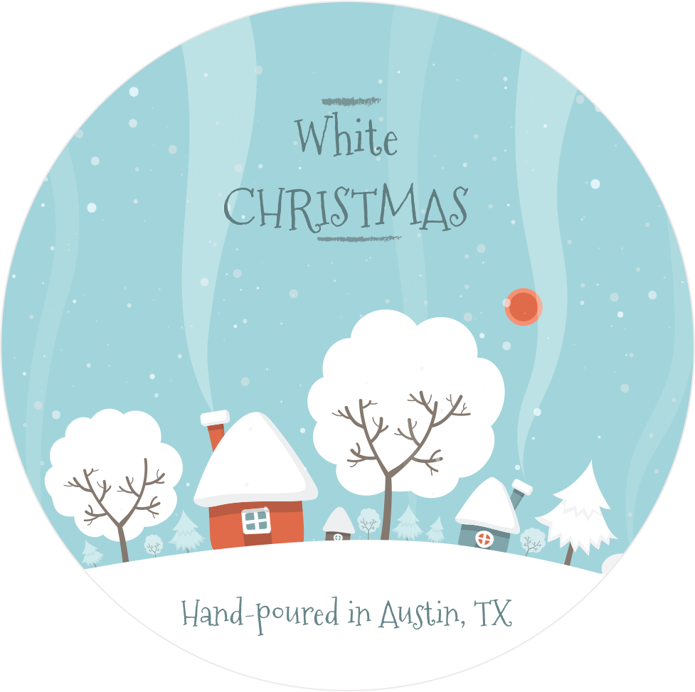 white Christmas candle, gift holidays, luxury gift candle
