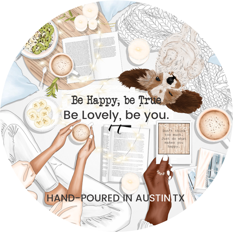 luxury soy candle inspirational quote aesthetic candle