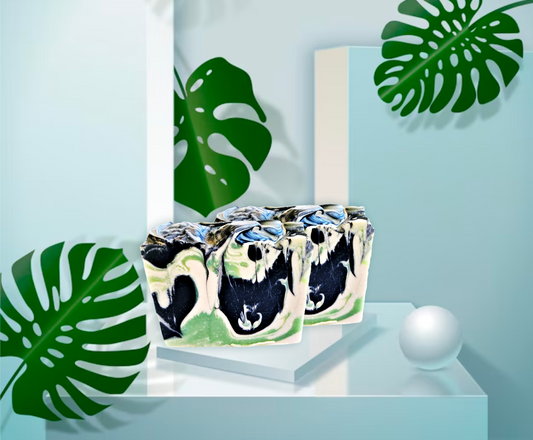 Charcoal Mint  Artisan Soap - PinkFlamingoCandle