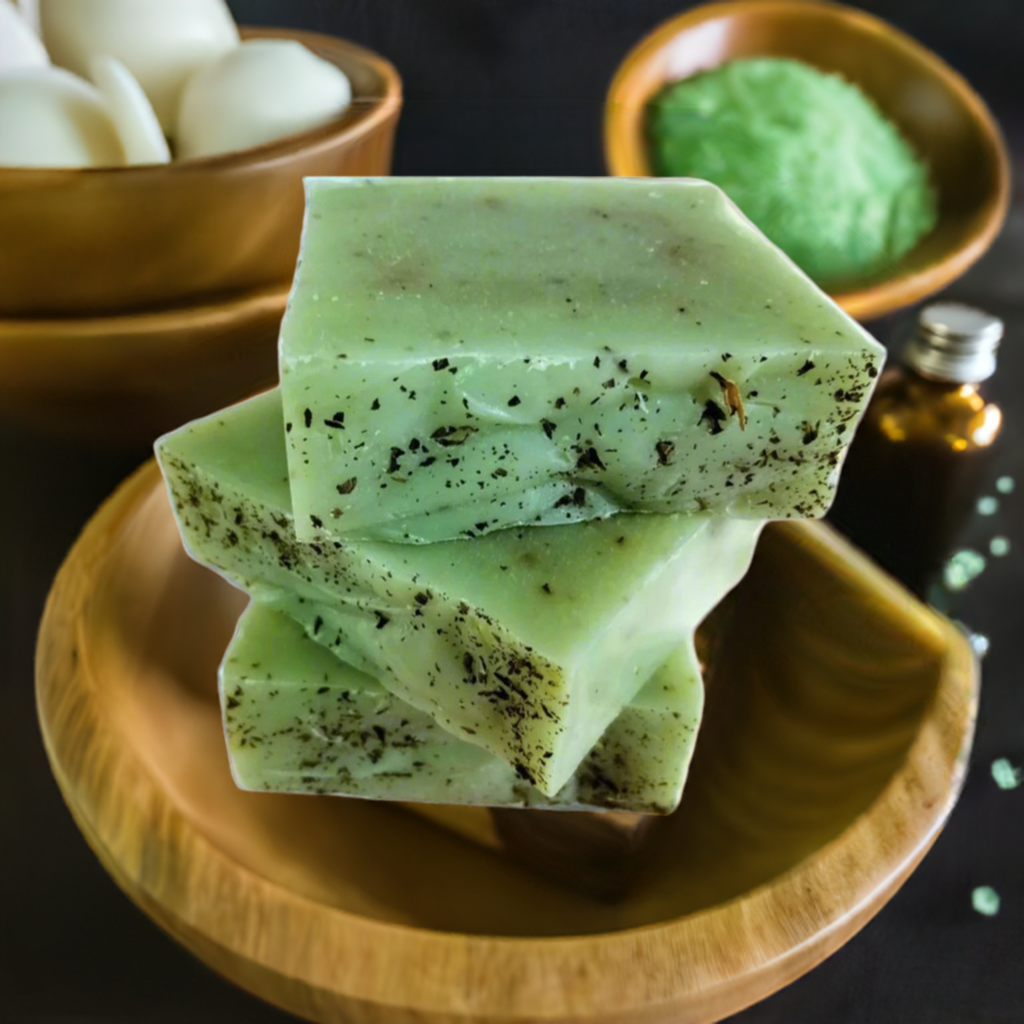 Spearmint Eucalyptus Artisan Soap - PinkFlamingoCandle