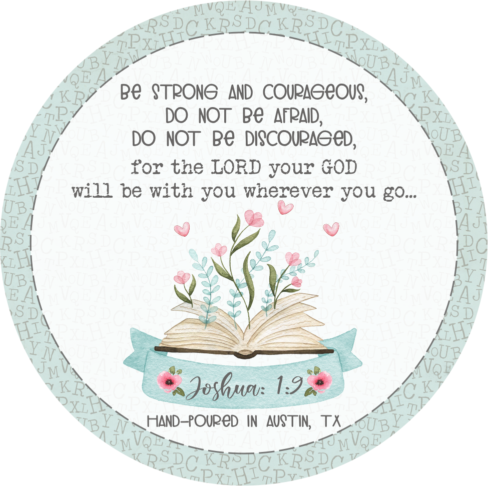 jasmine soy candle, bible verse gift

