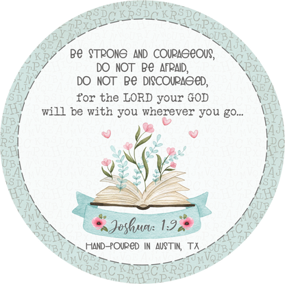 jasmine soy candle, bible verse gift

