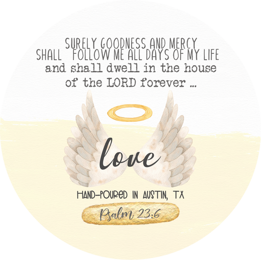 Bible verse soy candle, lavender
