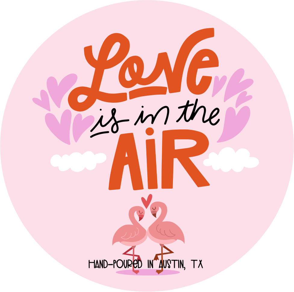 uxury romantic soy candle pink flamingo aesthetic branding