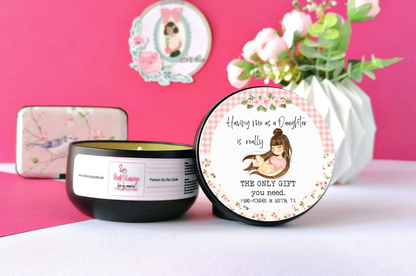 Mother's Day Gift For Mom from Daughter, Having Me As A Daughter Soy Candle, Sarcastic Mom Gift, Funny Gift For Mom, Mom Candle