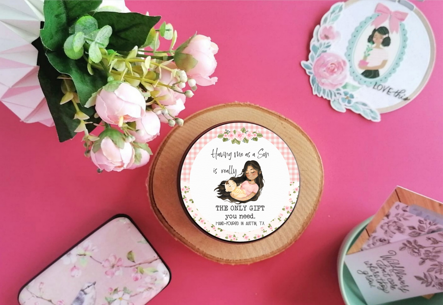 Mother's Day Gift For Mom from Daughter, Having Me As A Daughter Soy Candle, Sarcastic Mom Gift, Funny Gift For Mom, Mom Candle