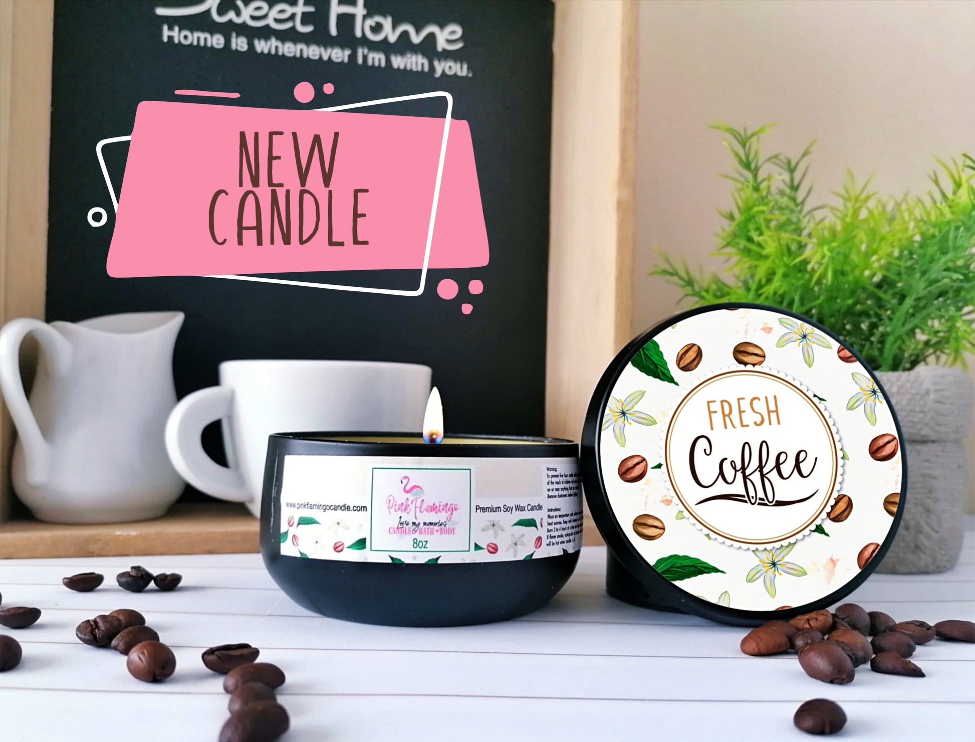 coffee shop inspired luxury candle