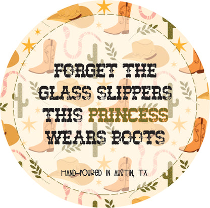 luxury cowgirl soy candle with western quote