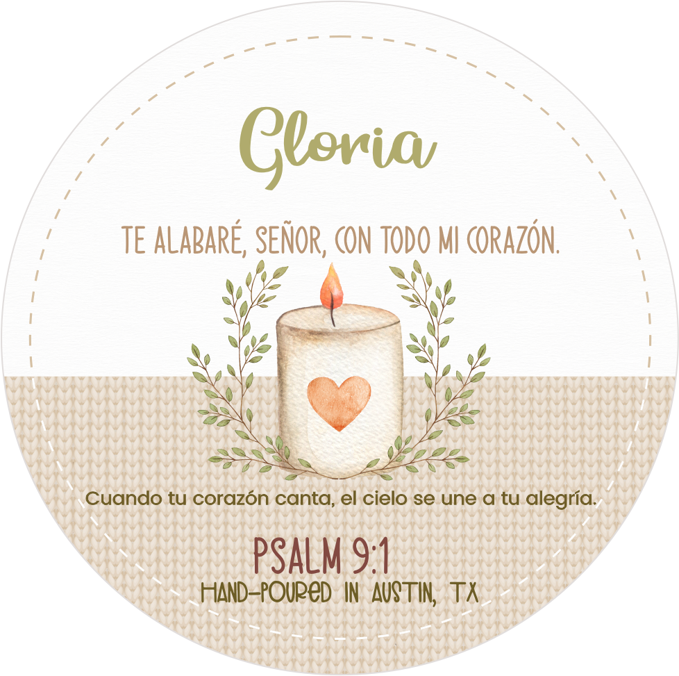 Psalm 9 Faith Candle | Luxury Christian Soy Candle