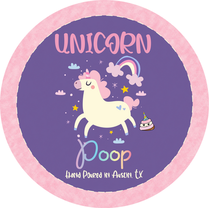 unicorn poop kids candle luxury soy whimsical candle