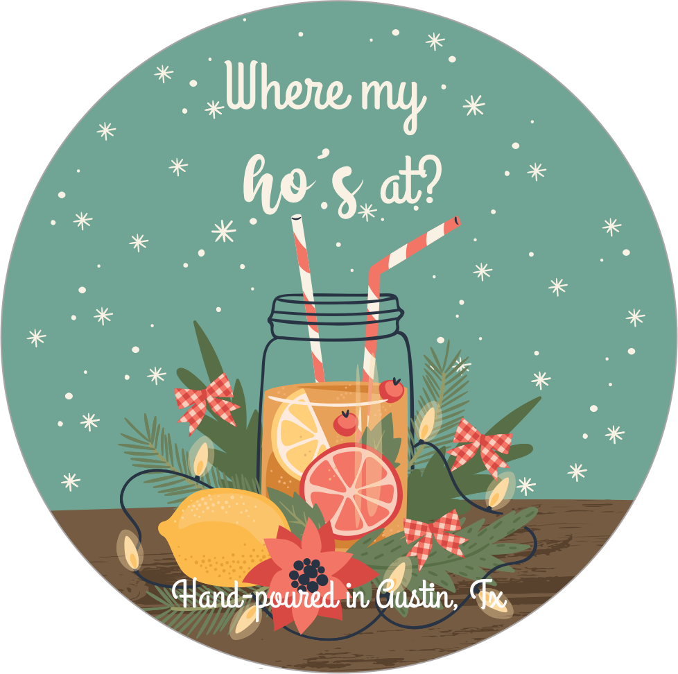 Seasonal candle 8 oz Santa Gift , Christmas Gift