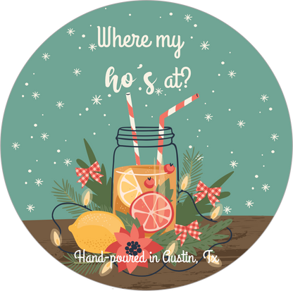 Seasonal candle 8 oz Santa Gift , Christmas Gift