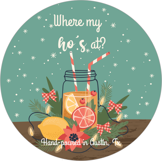 Seasonal candle 8 oz Santa Gift , Christmas Gift