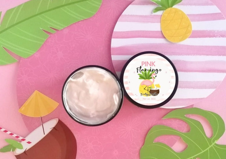 PINK FLAMINGO BODY BUTTER 8OZ