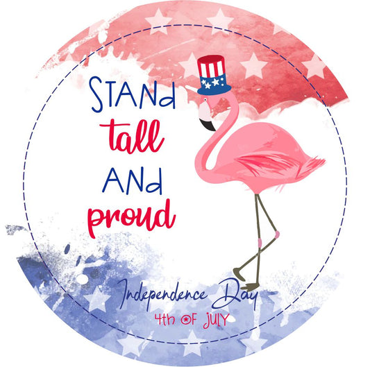 Stand tall and Proud, Fourth of July Special Edition | Happy Candle - PinkFlamingoCandle