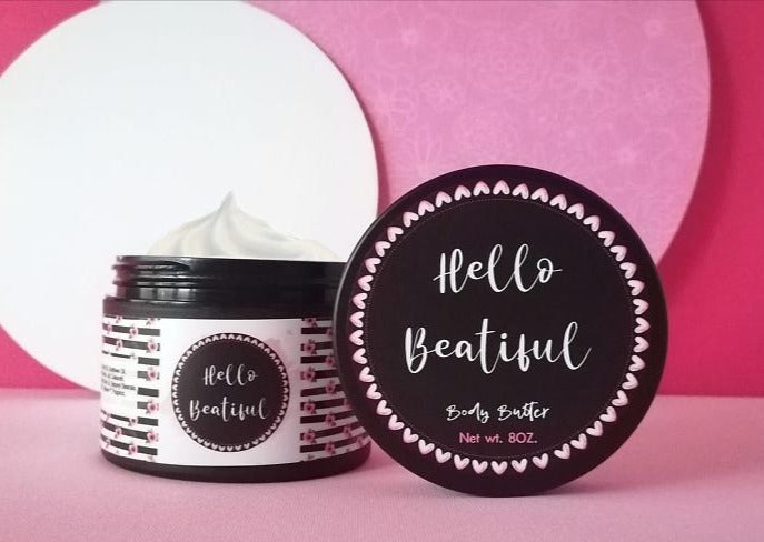 BODY BUTTER HELLO BEAUTIFUL 8OZ