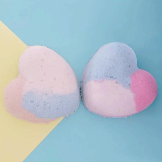 Love Heart Bath Bomb| Luxury Bath Bomb + Earrings | Gift Package