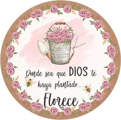 Wherever GOD has planted you... Blossom | Faith Candle - PinkFlamingoCandle