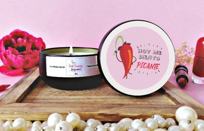 hoy me siento picante candle romantic sensual home decor