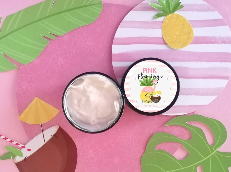 Body Butter Pink Flamingo 8oz