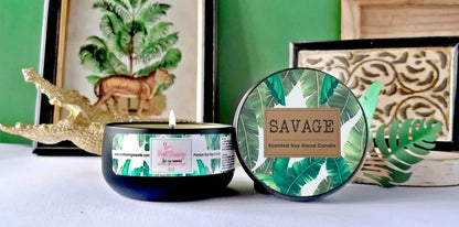 handcrafted eucalyptus pine soy candle