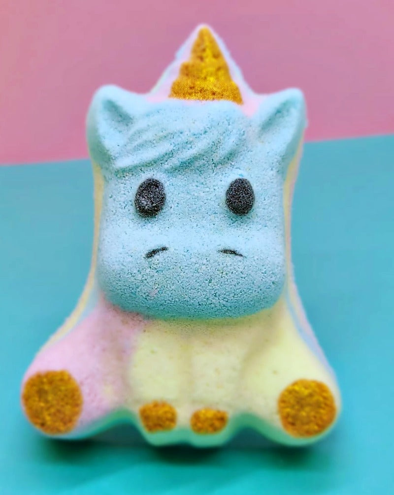 Unicorn Rainbow Bath Bomb | Luxury Bath Bomb + Earrings | Gift Package