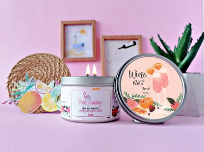 handcrafted happy candle for girls night